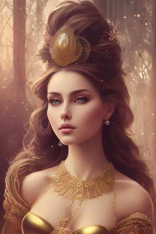 witchcraft, half body of face of a beautiful young woman, ultrarealistic, flirty gaze, centerfold, fashion pose, magical, gorgeous, decolletage, jewelry, leather straps, fantasy environment, portrait of head and torso, Vladimir Volegov, Aleksei Vinogradov, Donato Giancolla, fantasy, hyperdetailed, ultra complex, head and shoulders portrait, 4k resolution, Clint Cearley, ilya kuvshinov, global illumination, detailed and intricate environment, epic, portrait, beautiful grey eyes, gorgeous, female