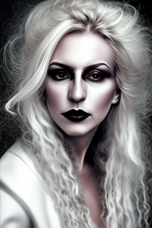 Extremly rich alternative opera artist Nena Lissou known for her out there style portrait