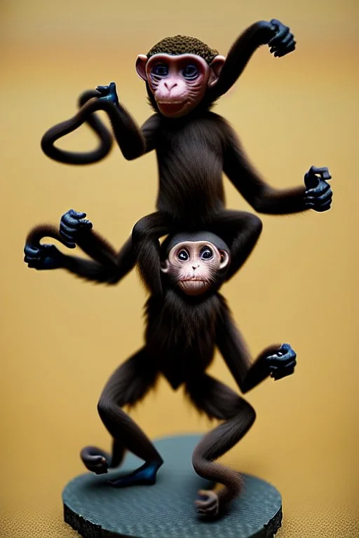 dnd miniature monkey three-armed