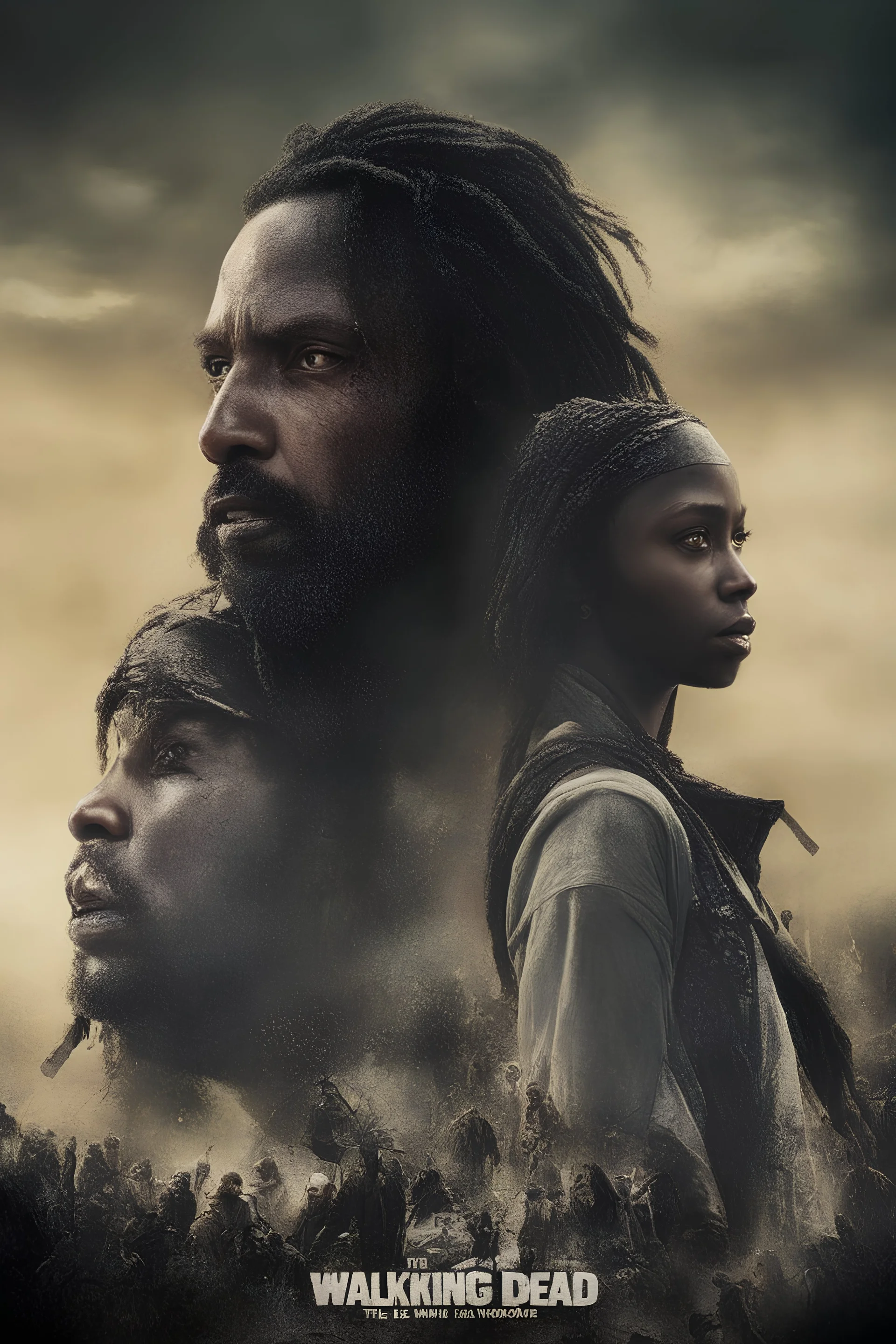 the Walking Dead - The Ones Who Live Rick and Michonne TV show Poster