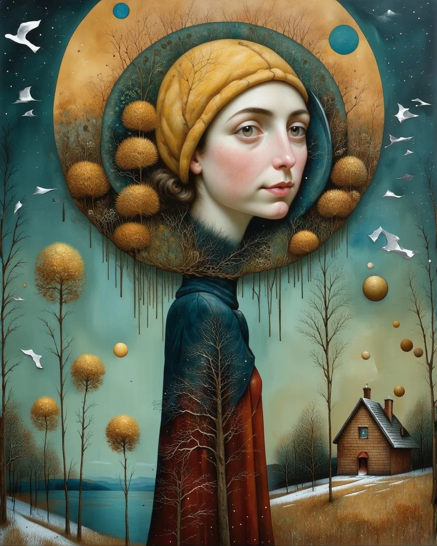 Weathering the storm, stone texture patchwork, watercolor and ink, intricate, elegant, Egon Schiele, Annigoni, Catrin Welz-Stein, debeh