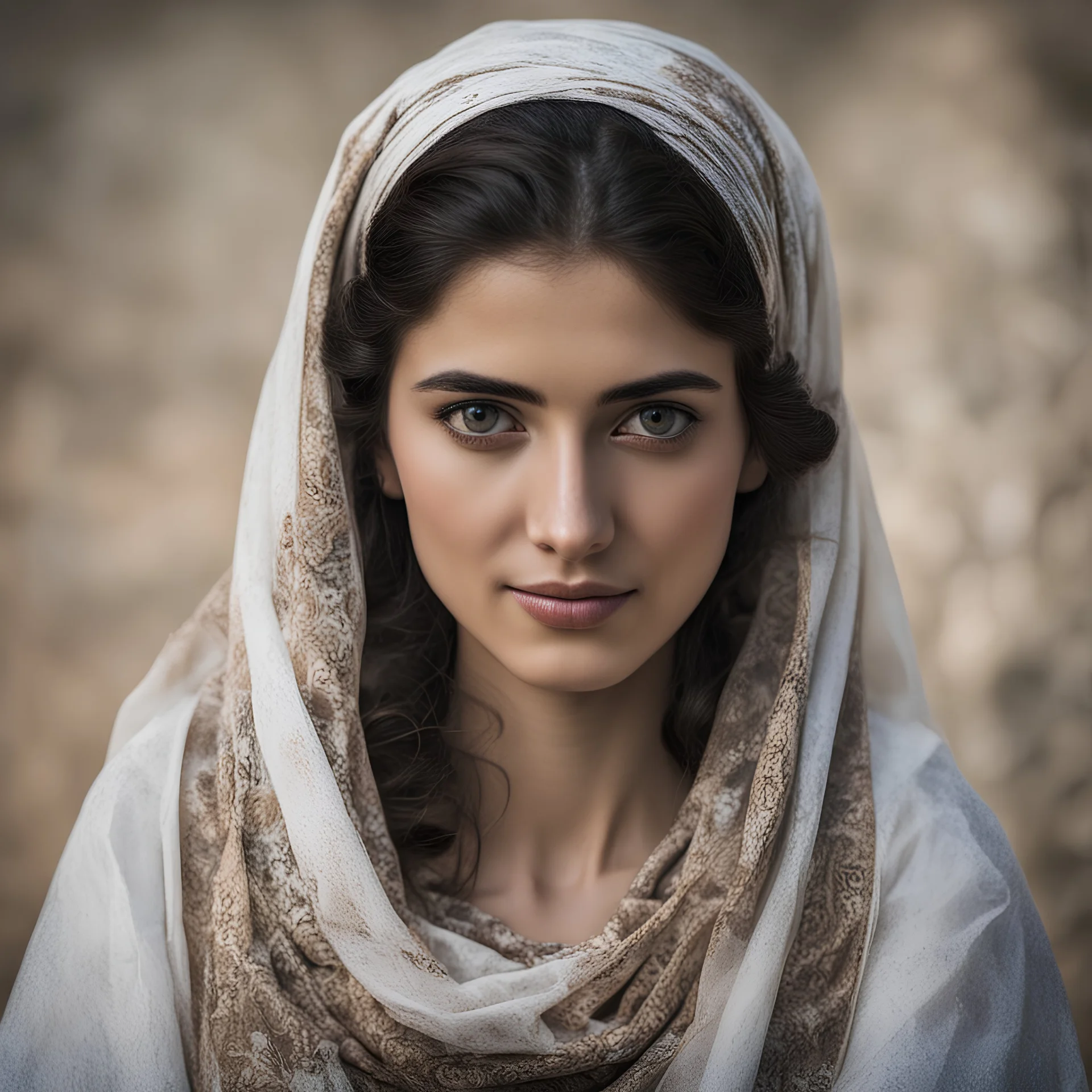 Portrait of a Syrian young woman