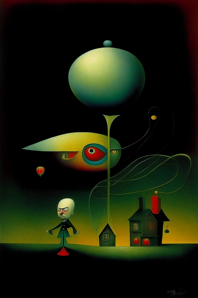 Surreal sinister weirdness Style by Duy Huynh and Clive Barker and Max Ernst, fractional reserve daydream <lora:SurrealHorror:0.6> , strange inconsistencies and absurdities, eerie, weird colors, smooth, neo surrealism, abstract quirks by Bruno Munari, album art