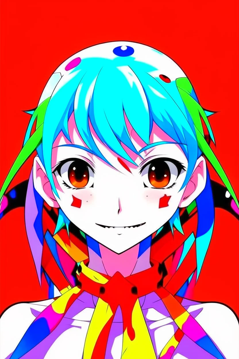 rei evangelion kawaii colorful