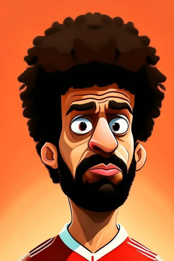 mo salah ,cartoon 2d