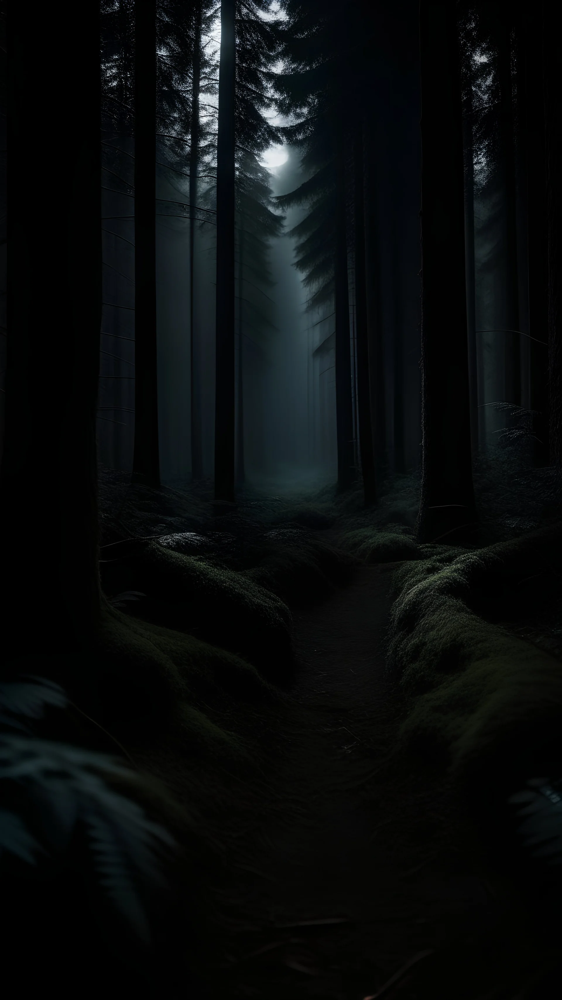 I'm in a dark forest