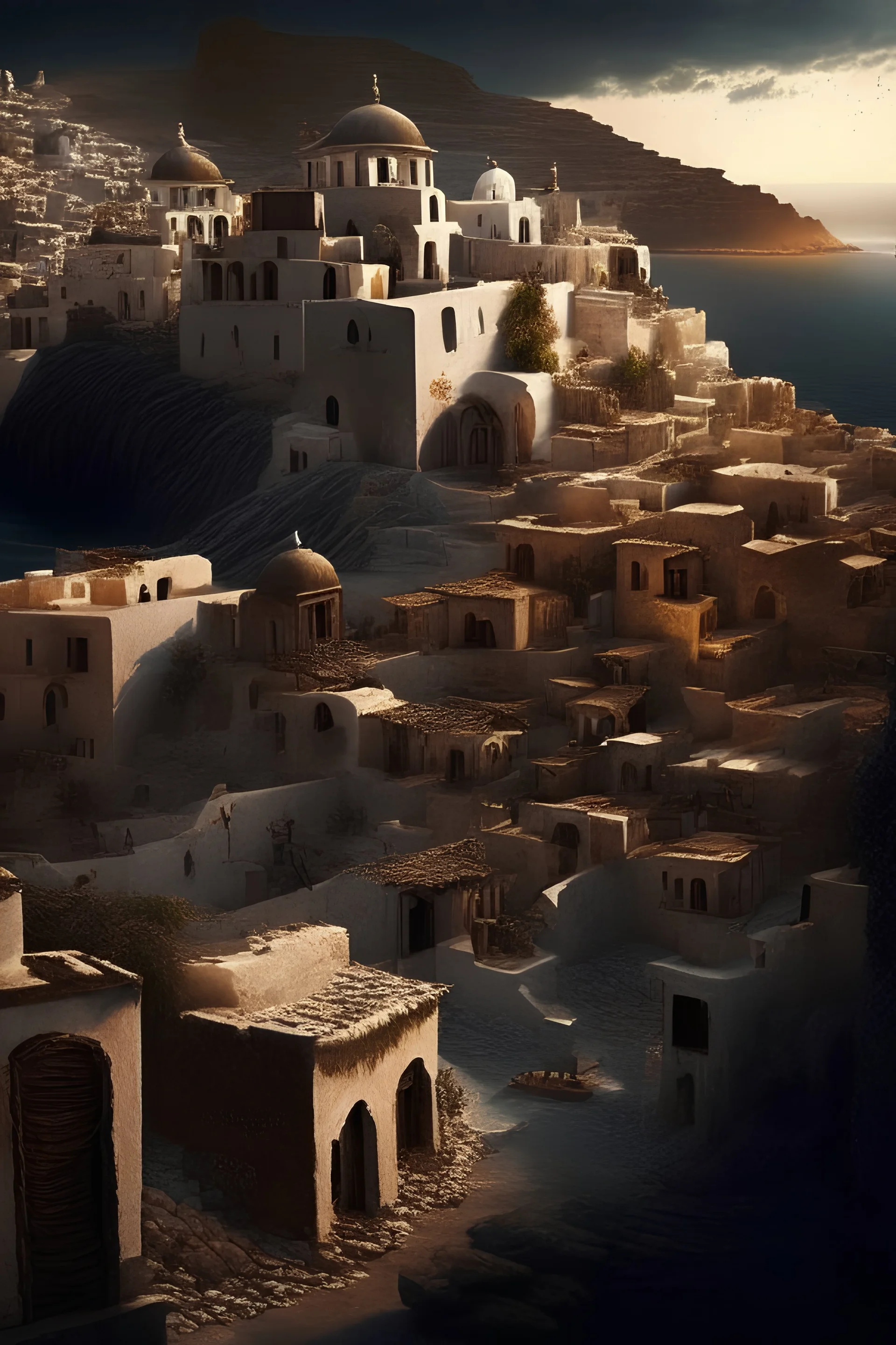 santorini at the dark ages