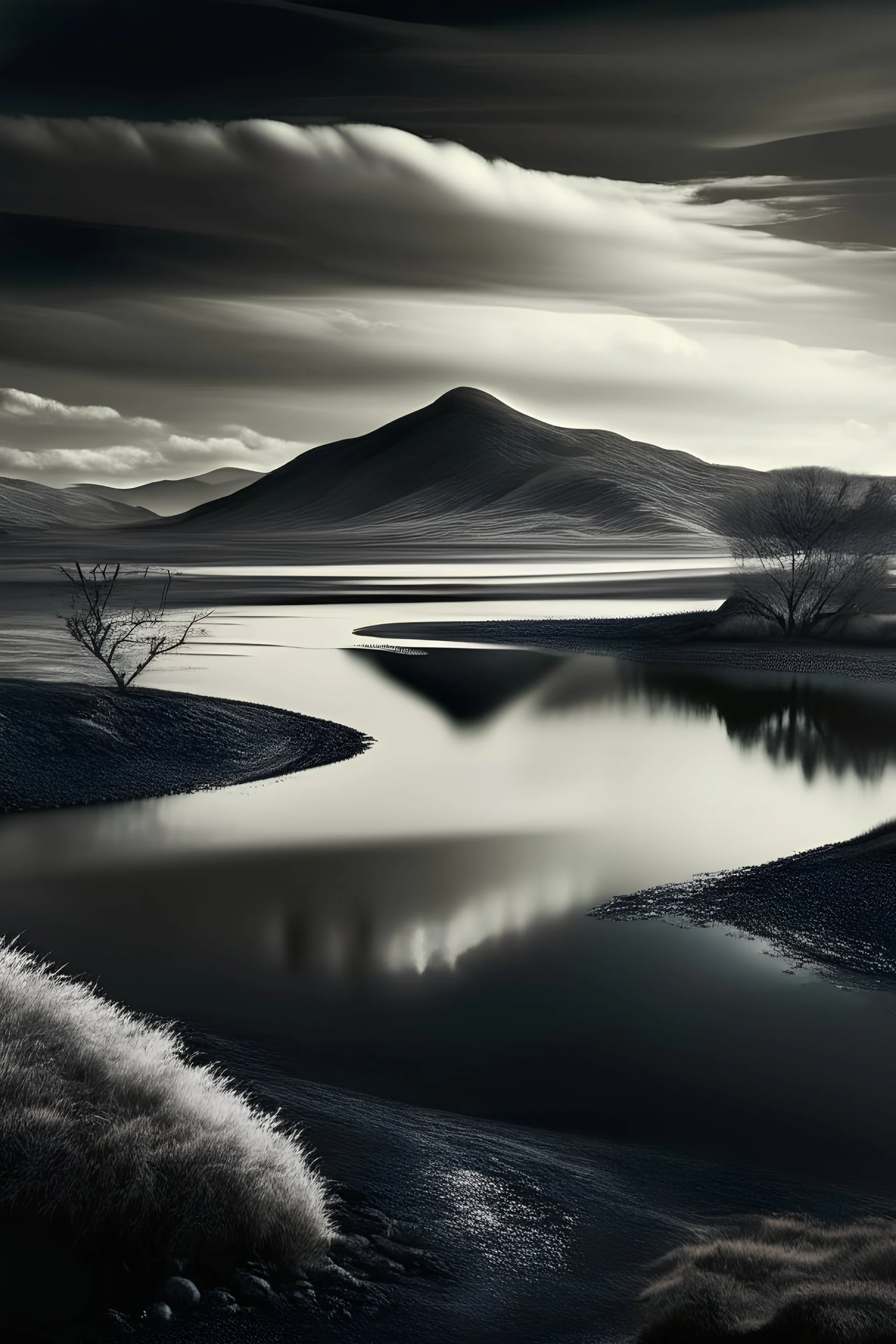 Monochrome landscape