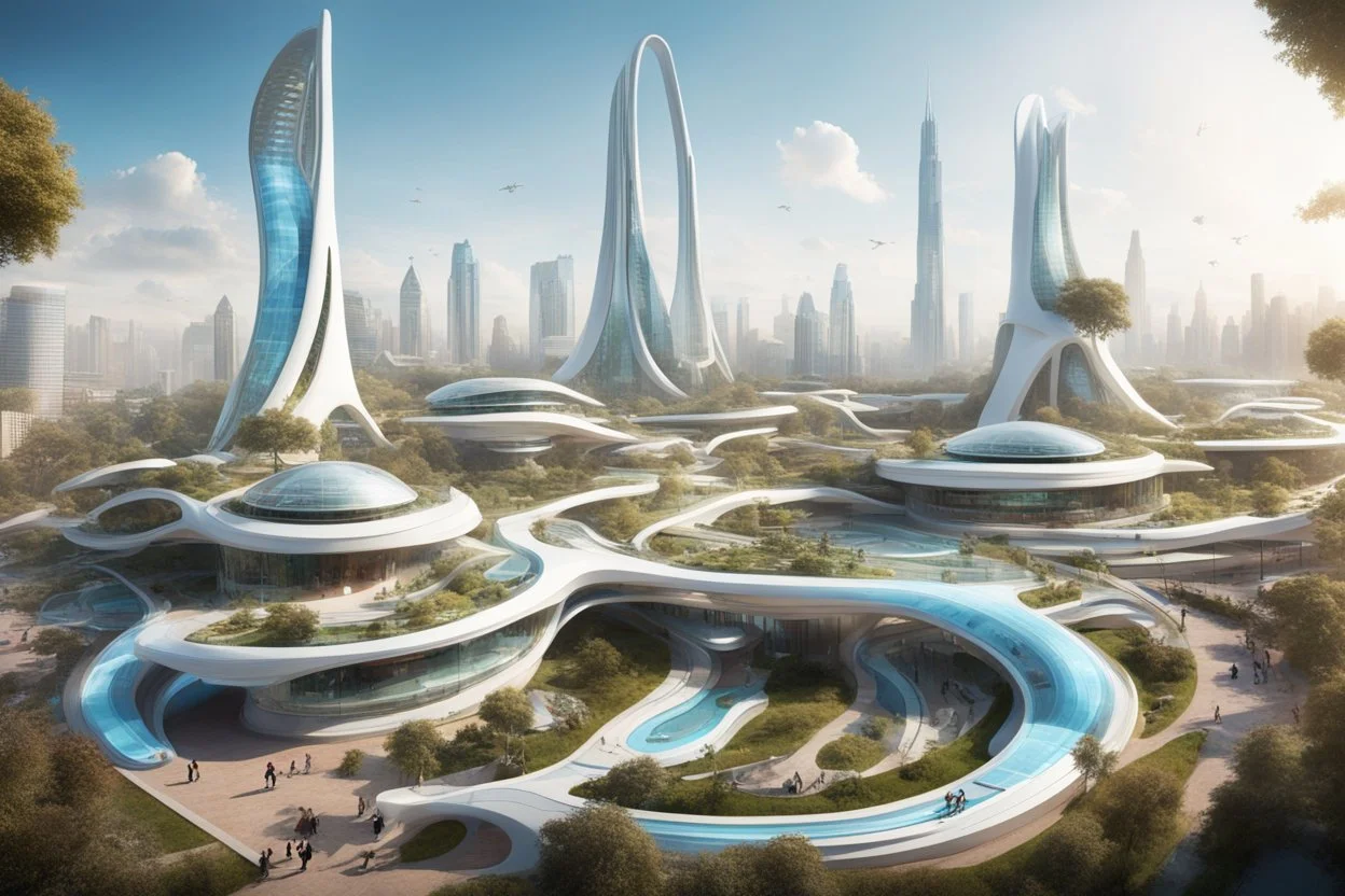 Theme park of the city of the future 2050