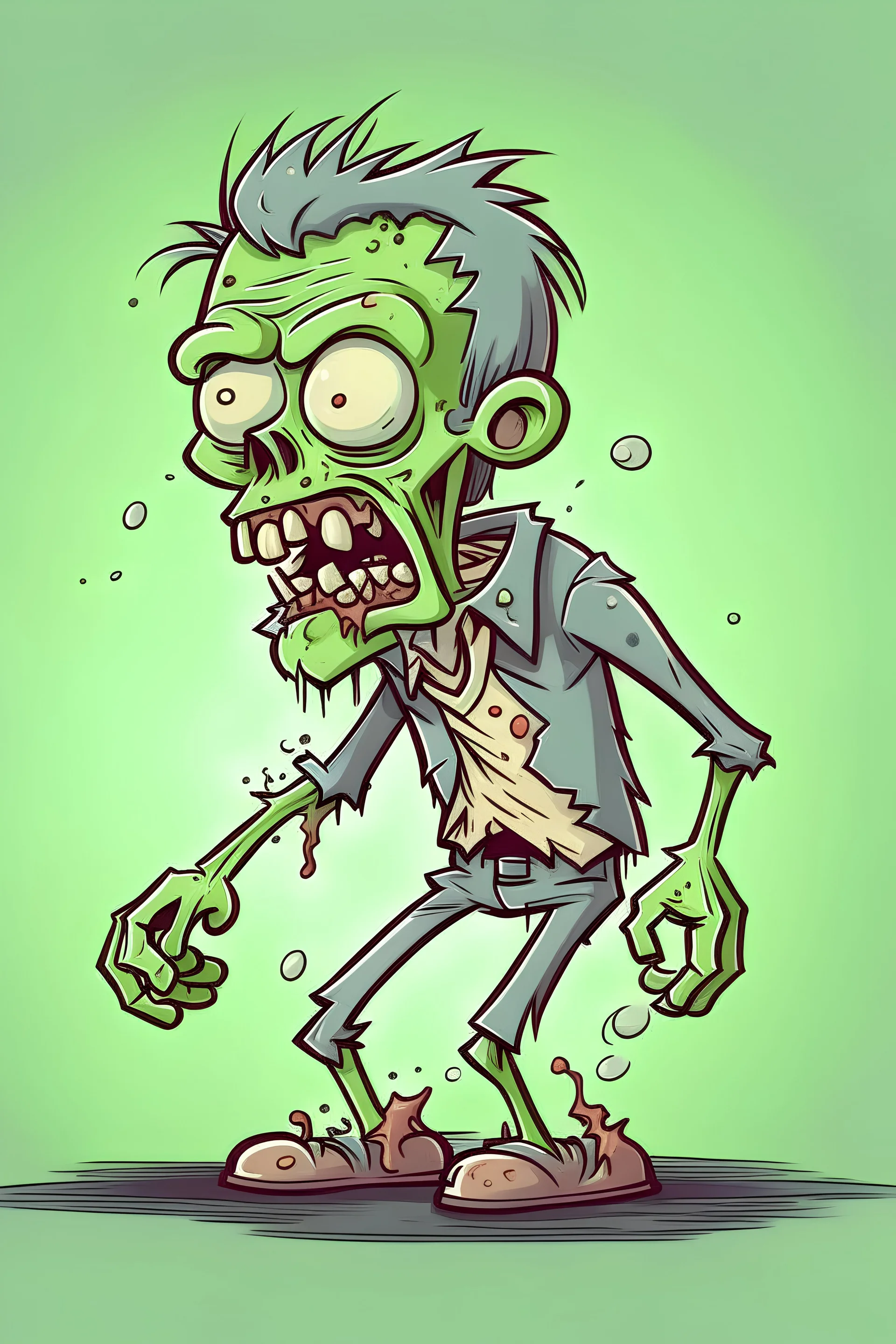 Zombie Cartoon Drawing Zombie Cartoon Drawing