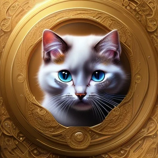 3d cute cats, beautiful rich, detailed yin and yang symbol, shiny, intricate, gorgeous, ultrafine detail, hyperrealism, trending , sharp focus, intricate details, highly detailed, glowing, glitter, complementary colours