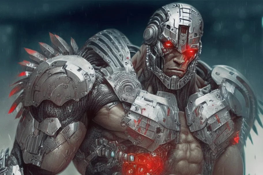 Cyborg Spartan warrior from 2190