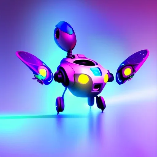 Fly robot, pixar style