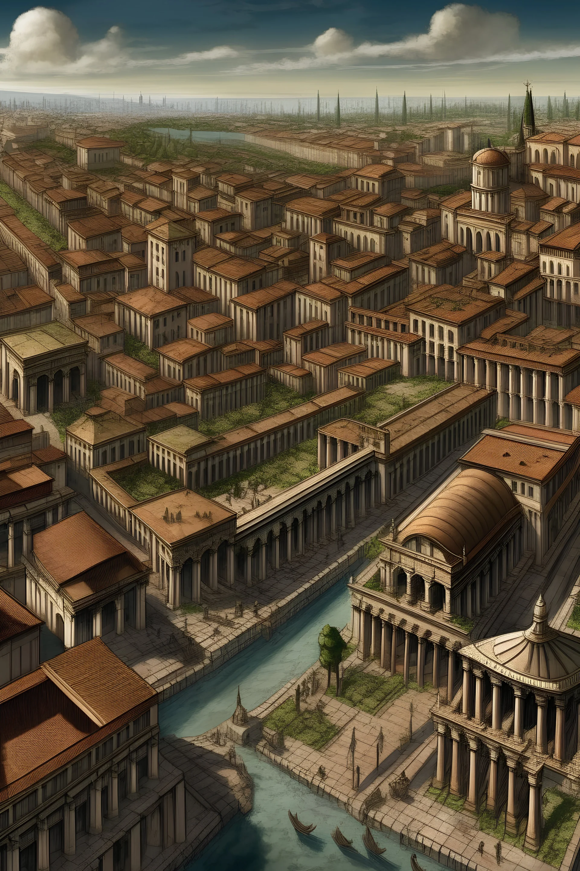 Imagine the city of Roman art