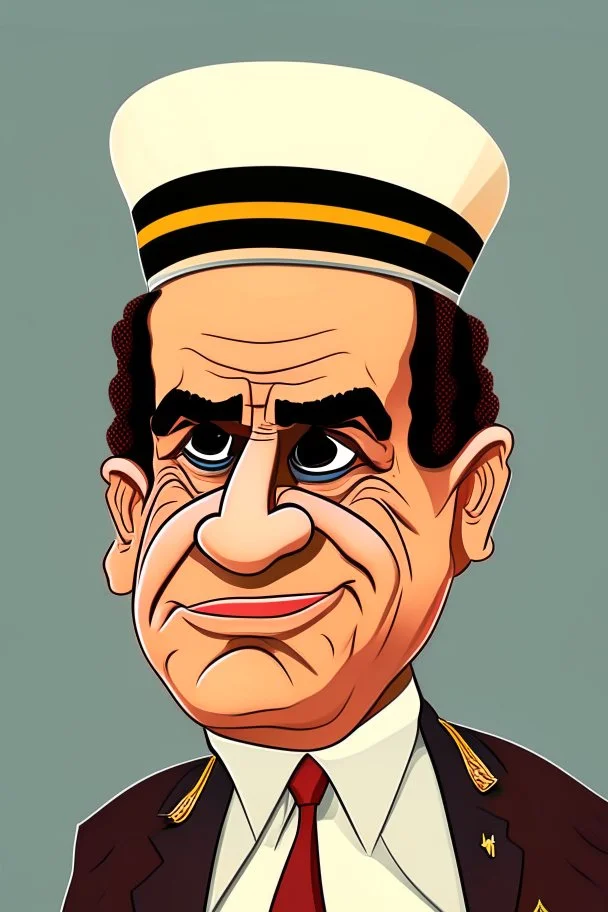 Abdel Fattah Sisi the president of Egypt , cartoon 2d