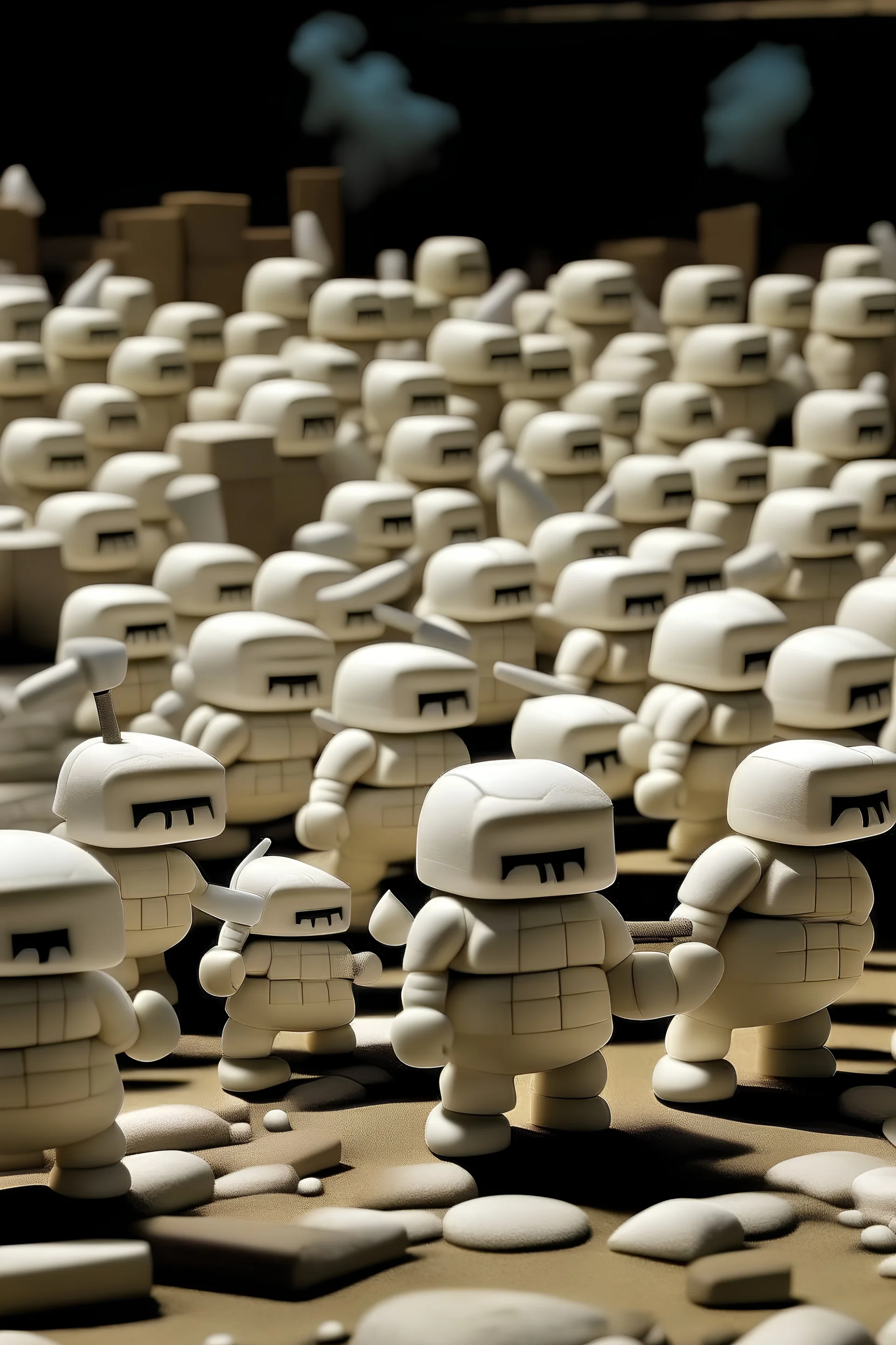 army of marshmallows living angry anf’d armed