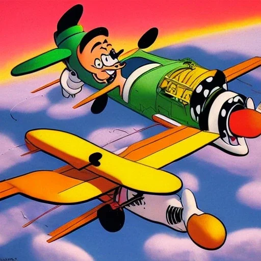 Dastardly and Muttley in their Flying Machines by Carl Barks