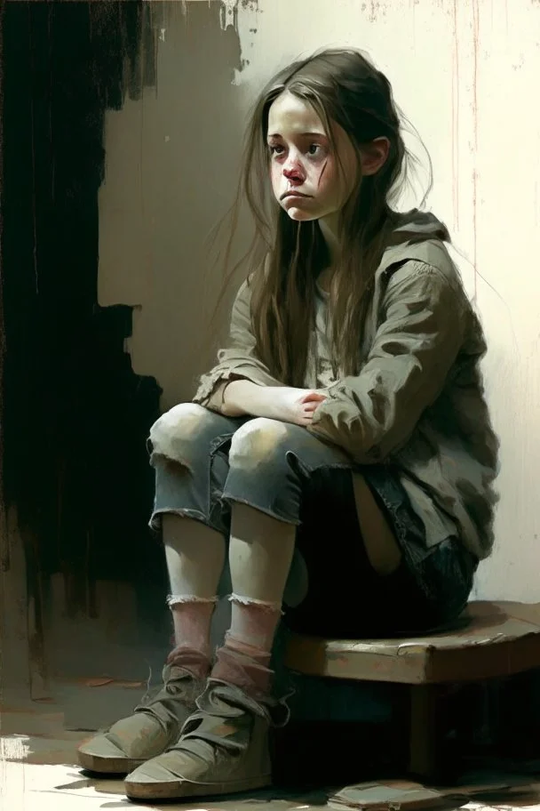 Sitting girl