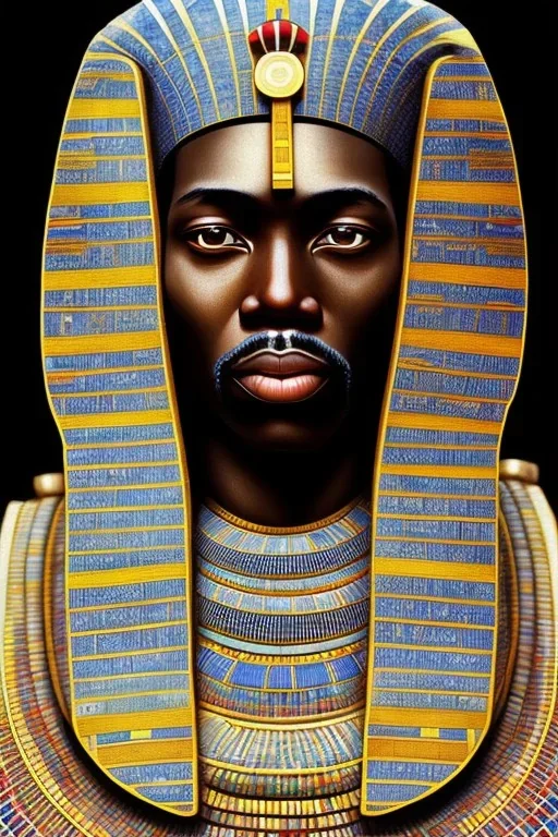 african portrait, ancient egypt, zulu, scaffolding, high detail