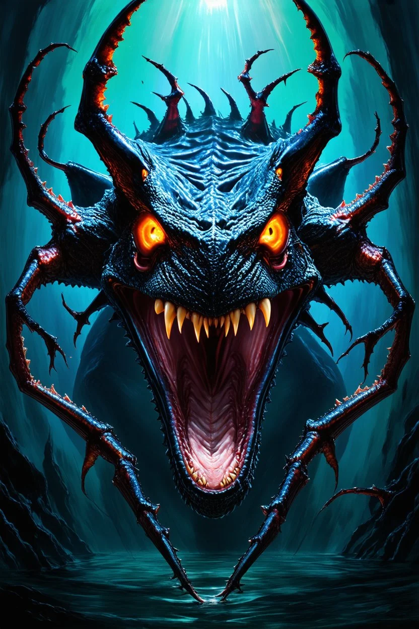 apex predator; surrealistic abstract art