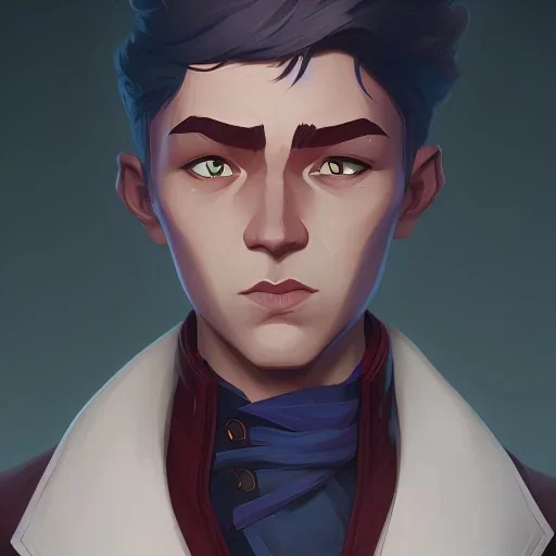 Portrait of a charming wizard boy by Nick Harris