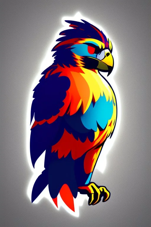 Gaming falcon avatar logo design