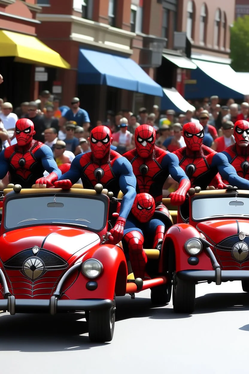 Spidermenfloat parade