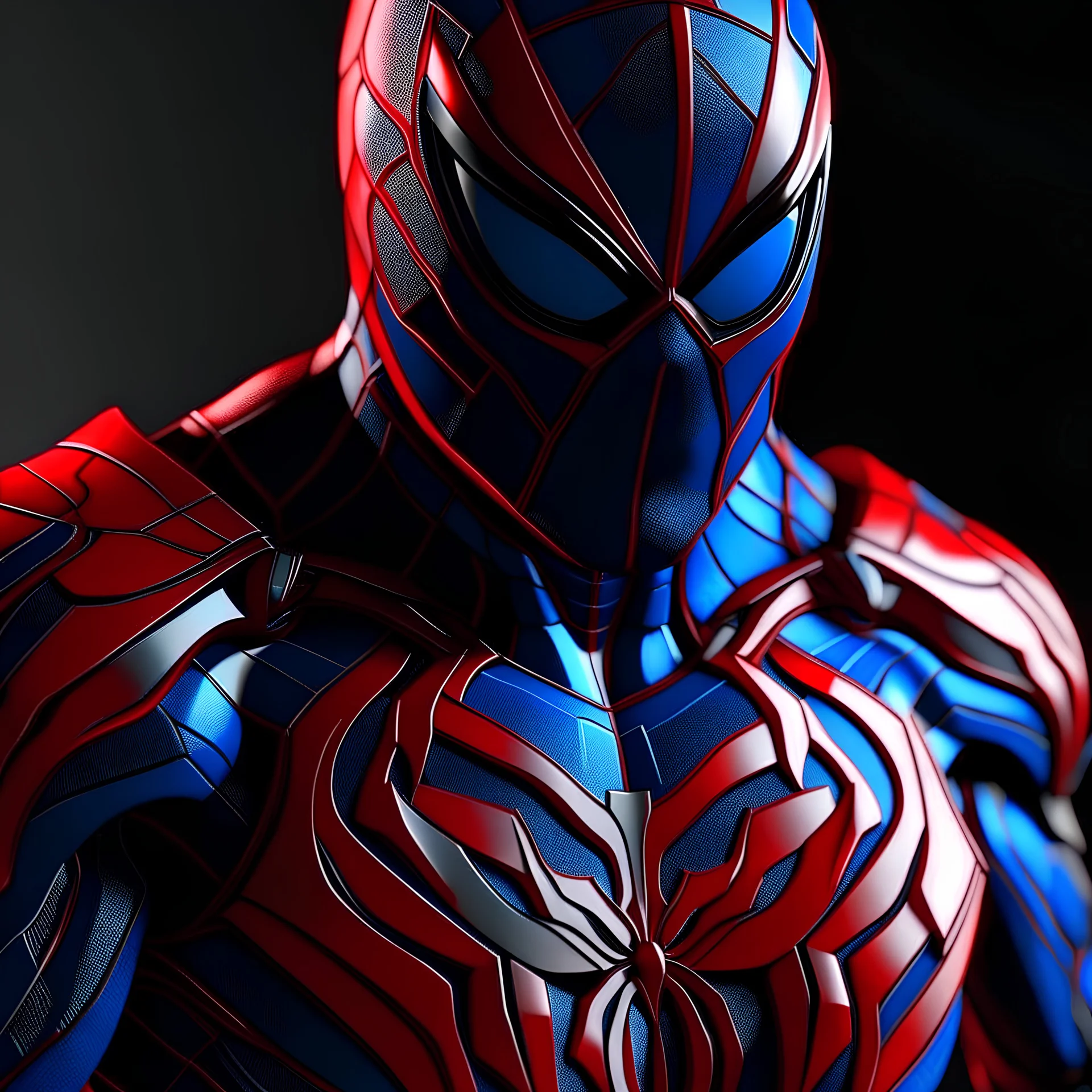 spiderman 2099 suit, comic accurate, ultra realism, intricate detail, photo realism, portrait, upscale maximum, 8k resolution,