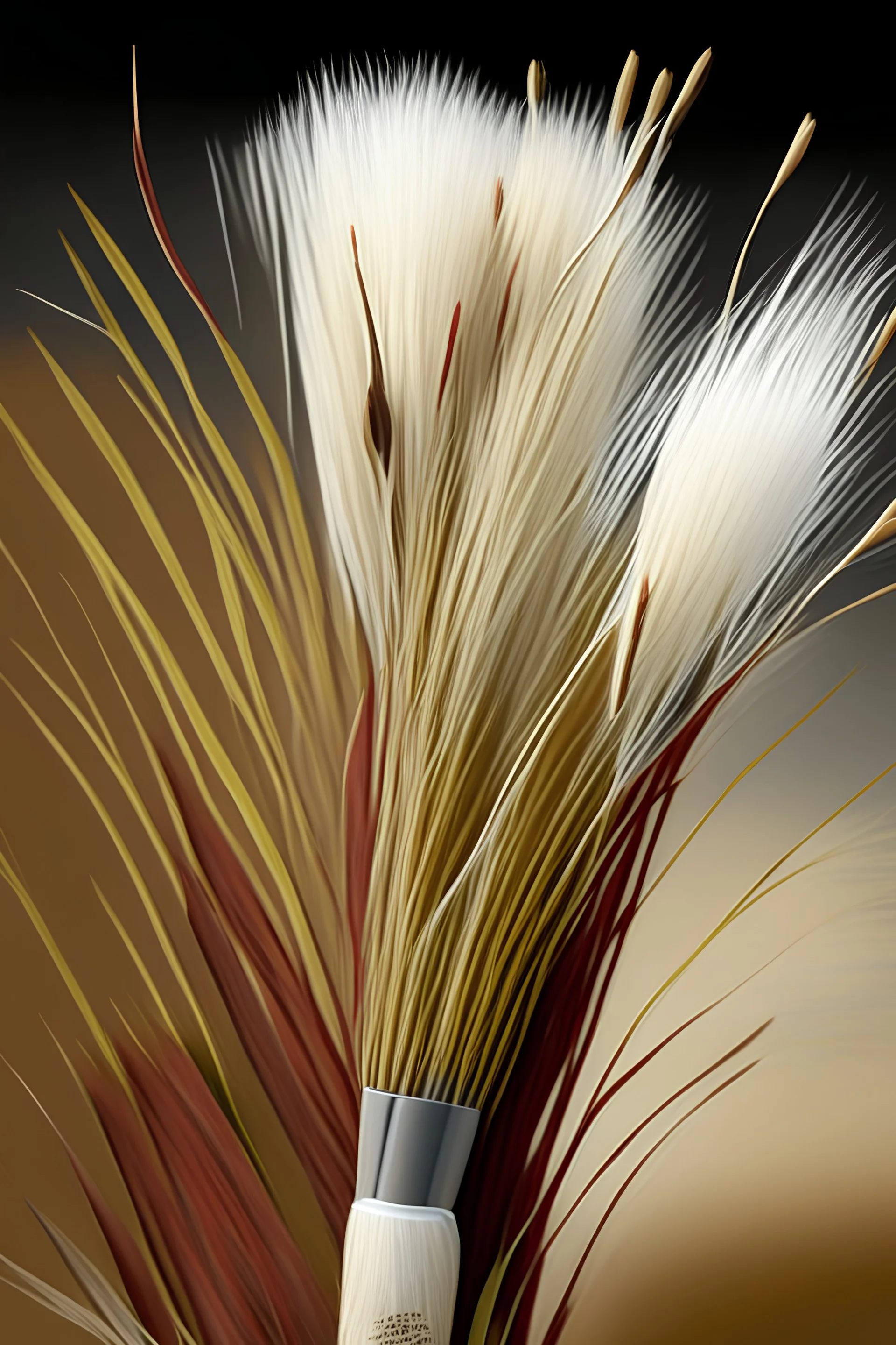Kans grass, paint brush