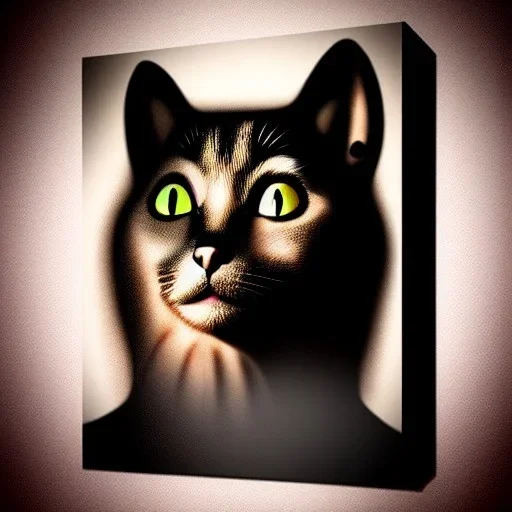 Chat, Ninja, Portrait 3d, très détaillé, très réaliste, sage, calme, mysterieux.