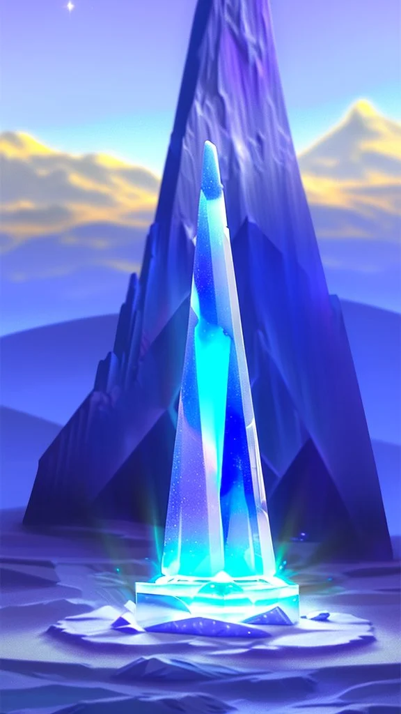 The majestic crystalline monument