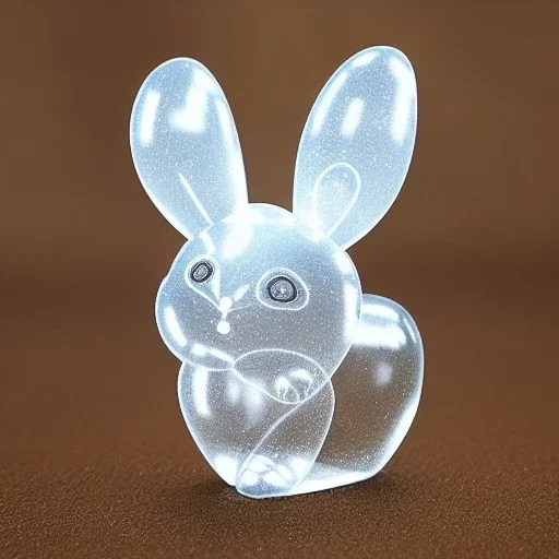 transparent ice crystal rabbit