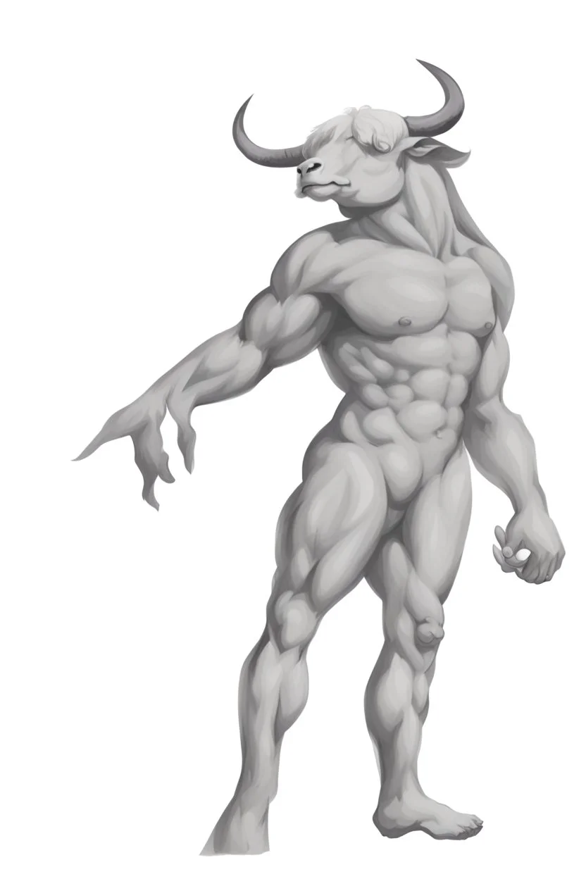 Centaur, a man with a bull's head