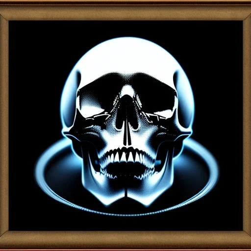 cyberpunk style ink ball skull picture in detailed frame, big black eyes, unreal engine 5, 8k resolution, photorealistic, ultra detailed, frame extreme accurate