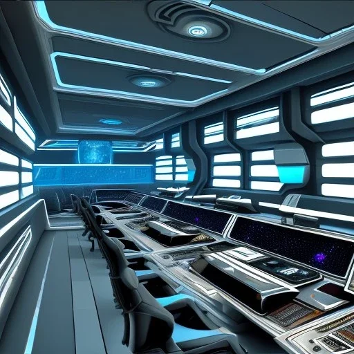 interior of a galactic ship, command center, 128K, hyperdetailed, intricate