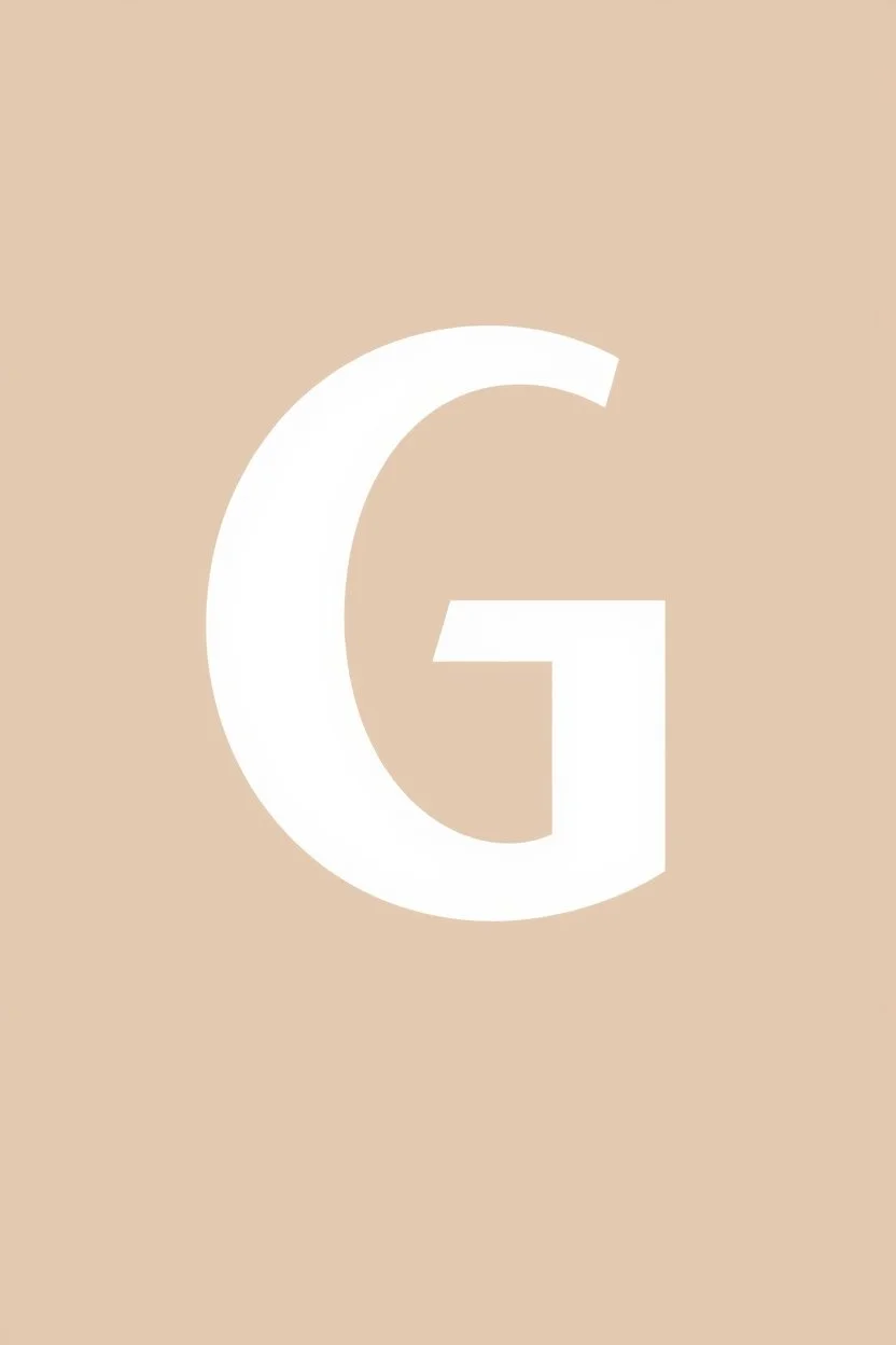 a simple abstract of the letter G as an ear, vector