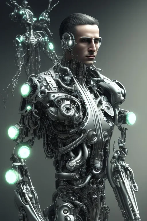 cyborg, men, matrix style