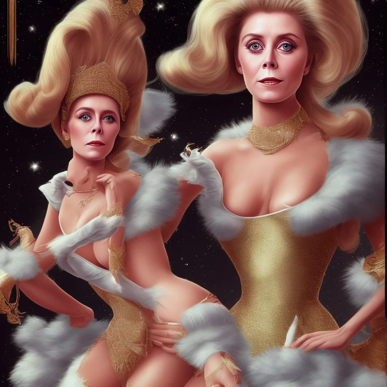 Catherine Deneuve as a Rockette