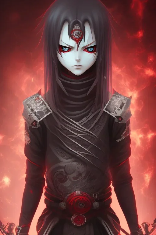 High resolution, Itachi red eyes