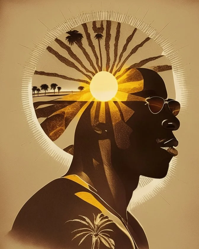 Black man under the sun design