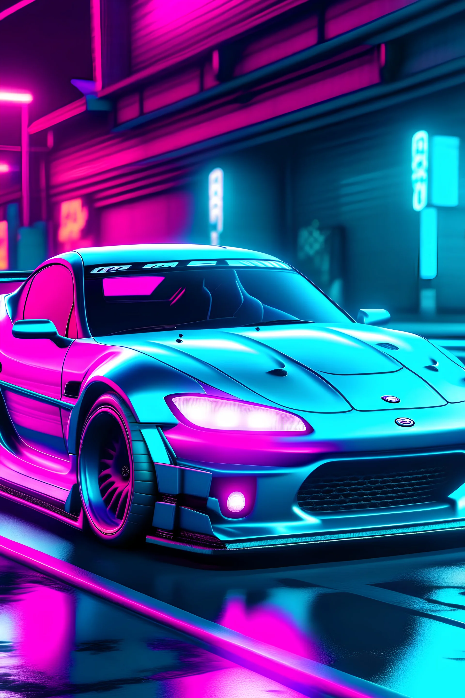 street race car need for speed heat vaporwave