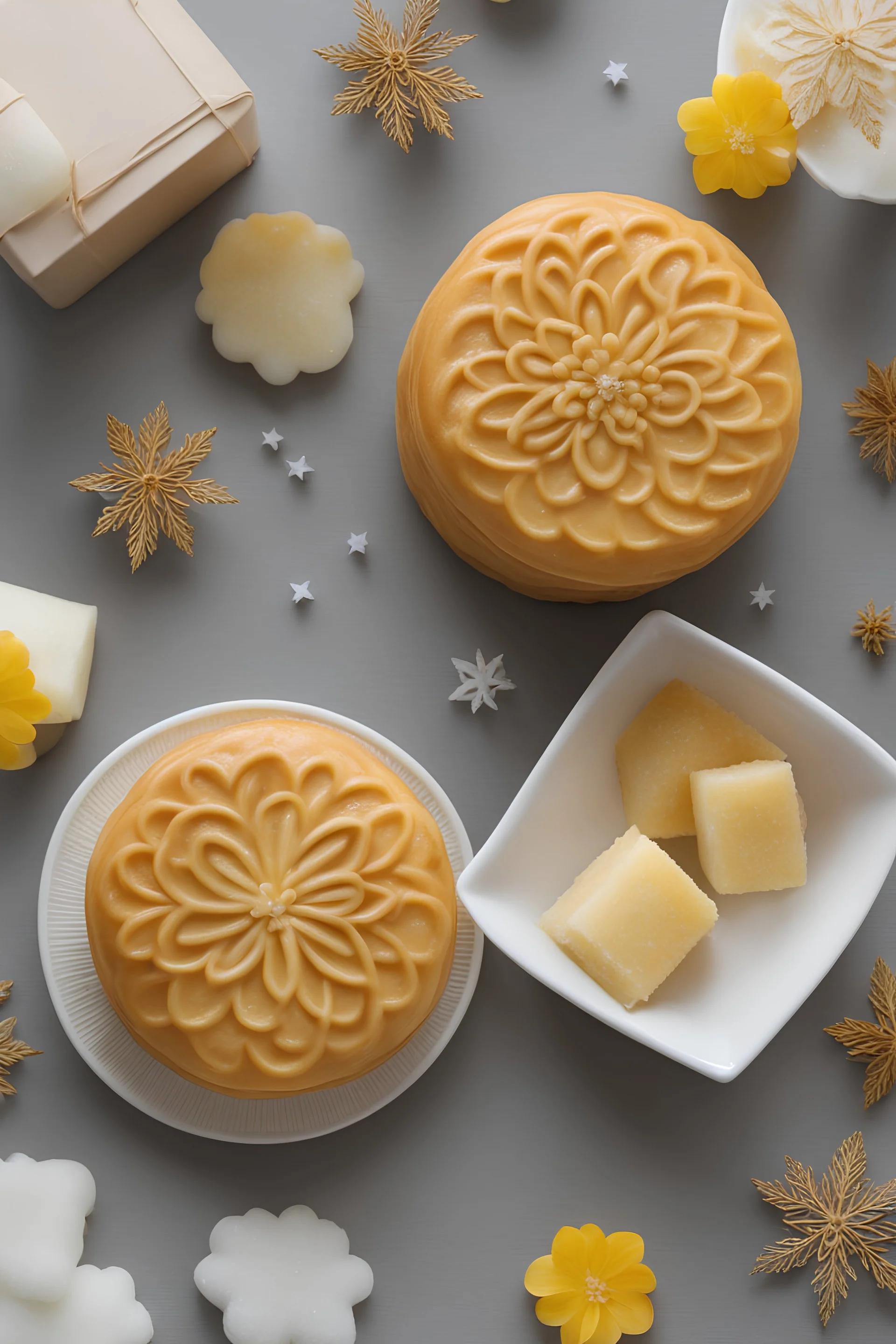 Snow skin moon cakes