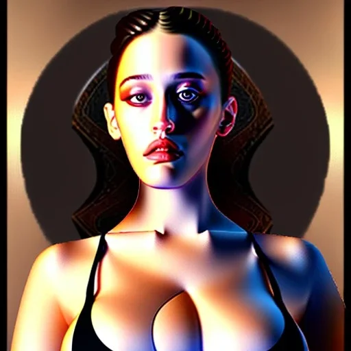 fullbody portrait of voluptuous atletic beautiful young Kat Dennings in swinsuit Diego Velázquez style