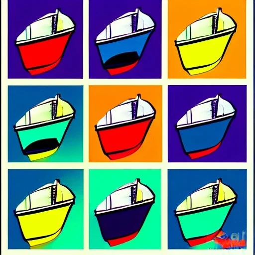 boat pop art