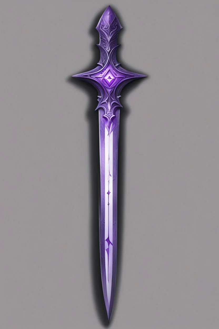 dagger marked by purple magic