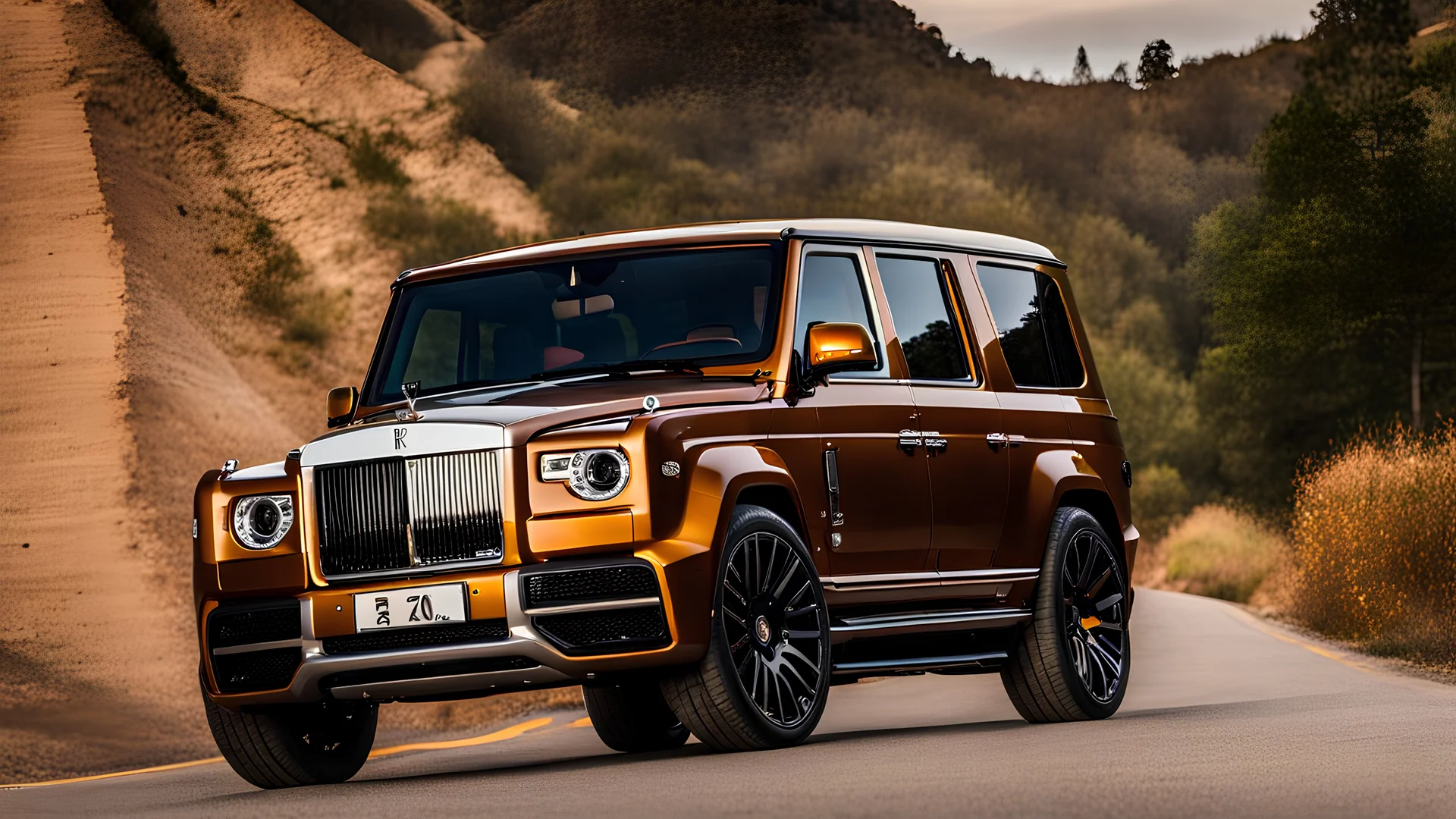 rolls royce G Wagon fusion on road