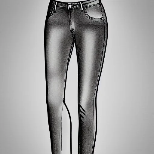 Line drawing of woman wearing Lee flex motion jeans