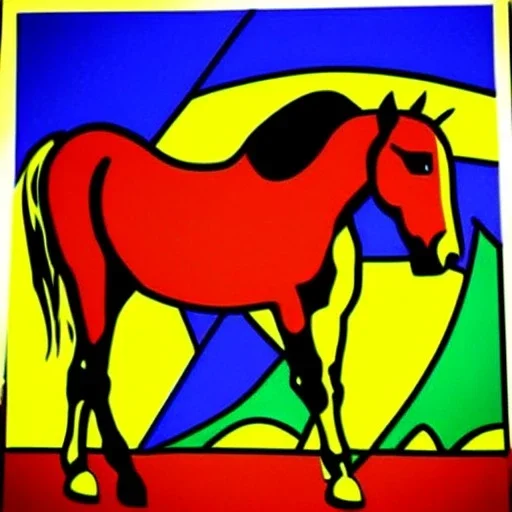 horses pop art