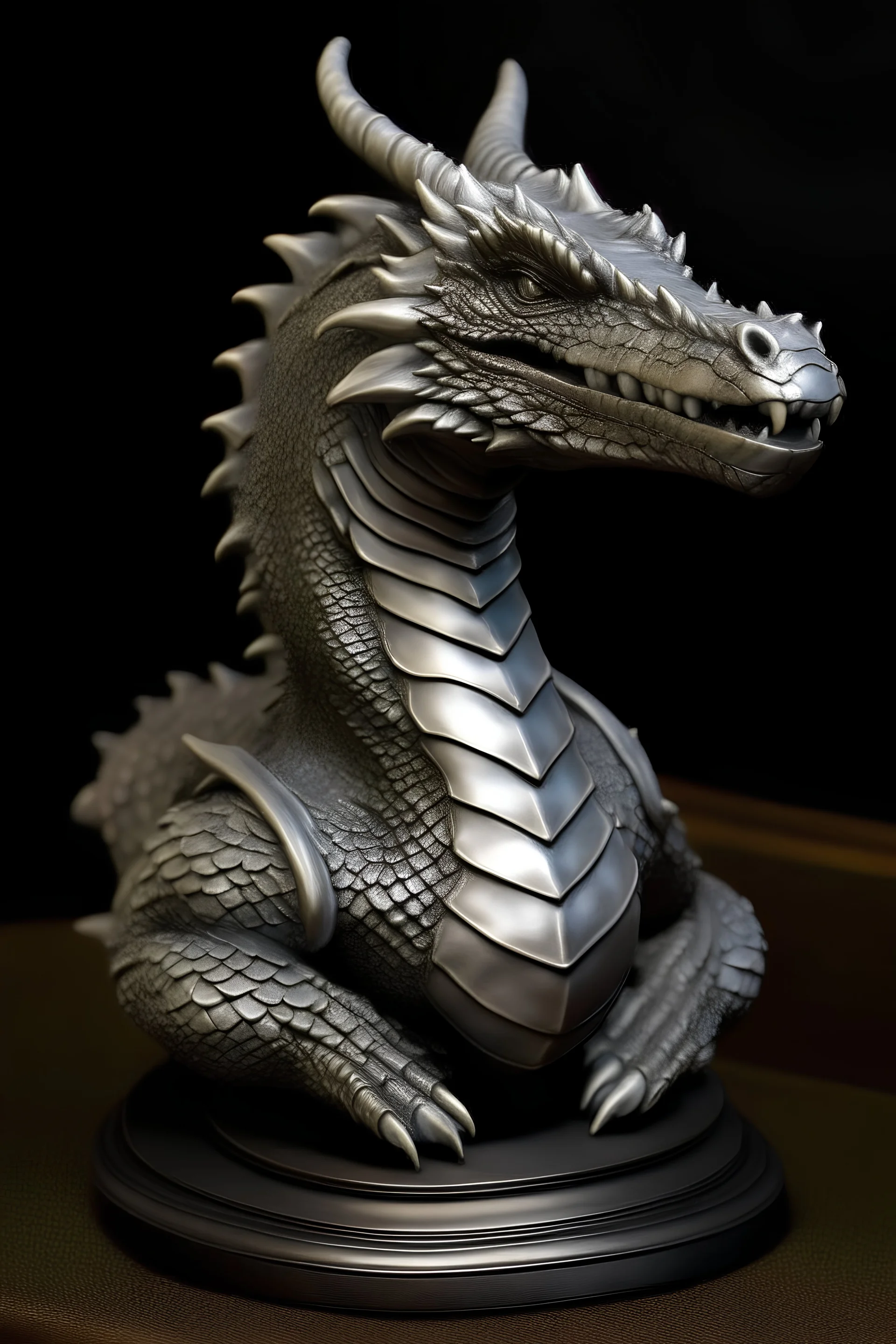 dnd silver drake bust