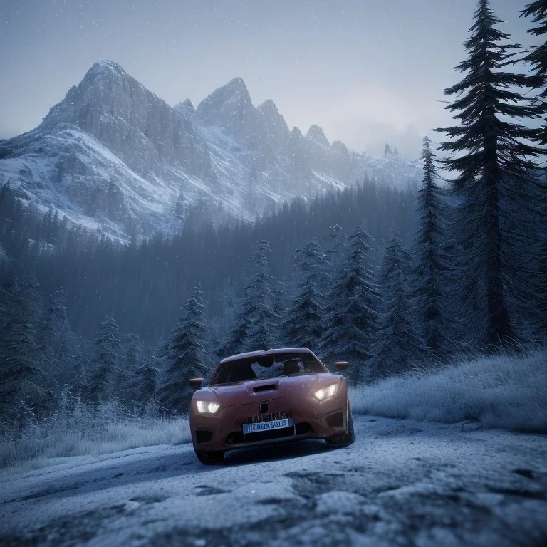 Five poeple hunting, A broken car in a snowy forest, sense of fear, mountain hut in the background, Alps, night, 8k, HD, cinematography, photorealistic, Cinematic, Color Grading, Ultra-Wide Angle, Depth of Field, hyper-detailed, beautifully color-coded, intricate details, beautifully color graded, Cinematic, Color Grading, Editorial Photography, Depth of Field, DOF, Tilt Blur, White Balance, 32k, Super-Resolution, Megapixel, ProPhoto RGB, VR, Halfrear Lighting, Backlight, Natural Lighti